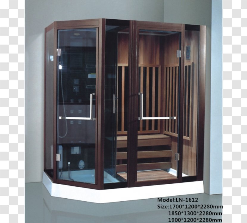 Infrared Sauna Steam Shower Room - Glass Transparent PNG