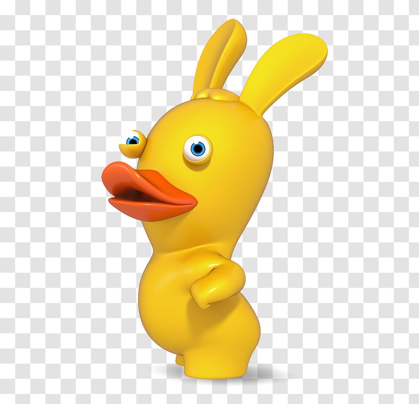 Duck Rayman Raving Rabbids Ubisoft Party Game Waterfowl Hunting - Vertebrate - Lapin Cretin Transparent PNG