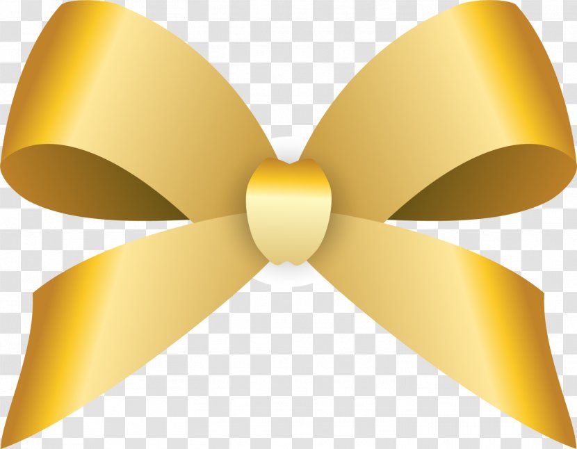 Icon - Gold - Golden Bow Transparent PNG