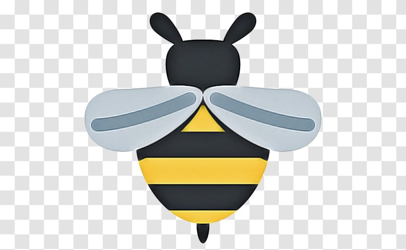 Bee Emoji - Honey - Pollinator Honeybee Transparent PNG