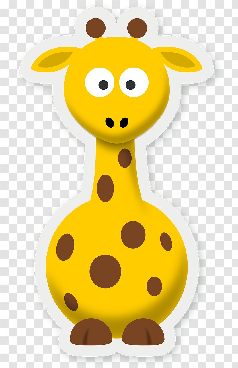 Giraffe Cartoon Clip Art - Poster - Cute Transparent PNG