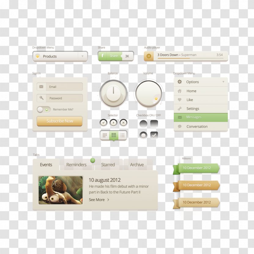 User Interface Design Slider - Product - Simple Web UI Package Transparent PNG