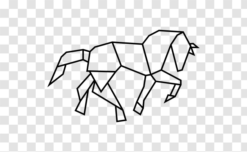 Horse Geometric Shape Polygon Geometry - Rectangle Transparent PNG