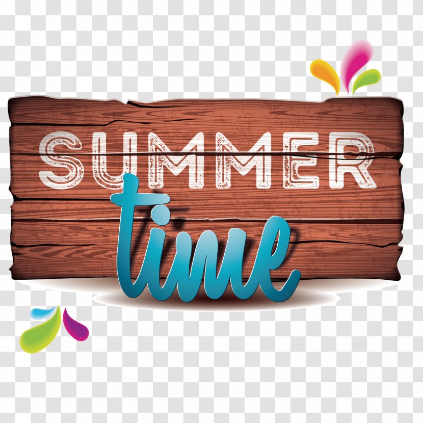 Beach Holiday Summer Illustration - Text - Vector Time Transparent PNG