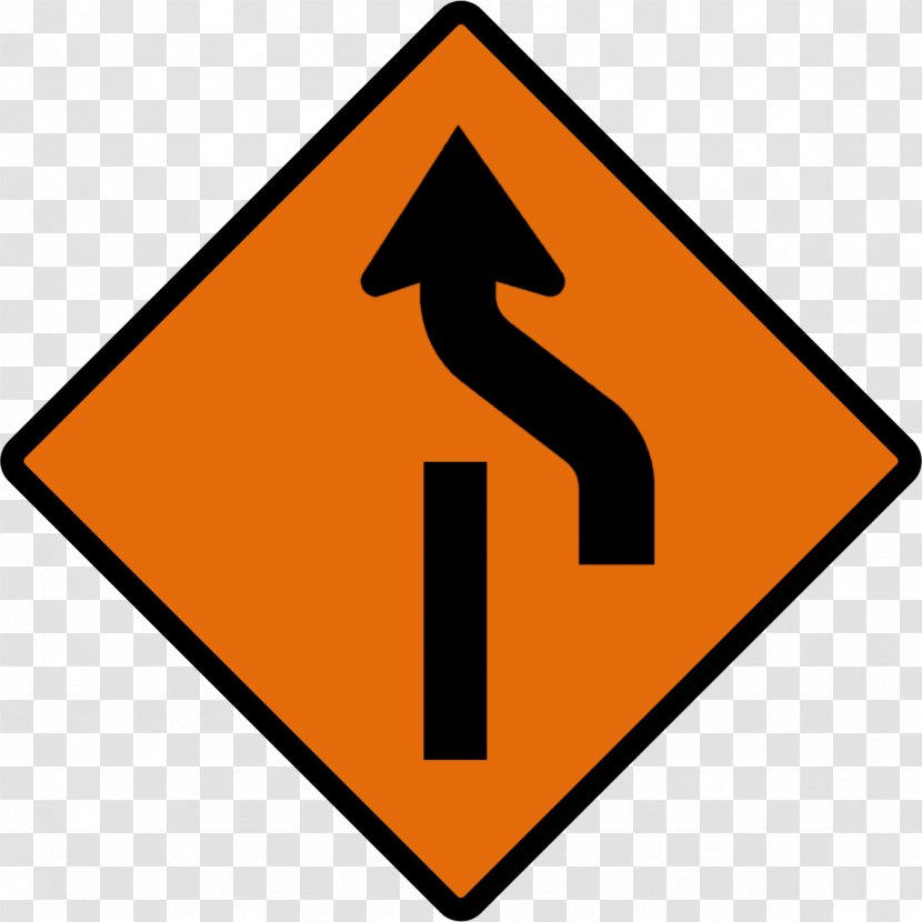 Roadworks Traffic Guard Sign Lane - Yellow - Road Transparent PNG