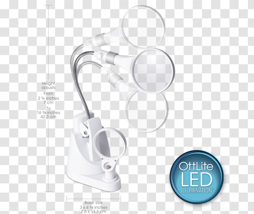 Lighting Light-emitting Diode LED Lamp Magnifying Glass - Incandescent Light Bulb - Illuminated Lights Transparent PNG