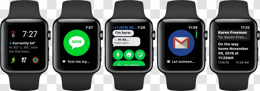 Apple Complication Weather IPhone Watch - Ifttt Transparent PNG