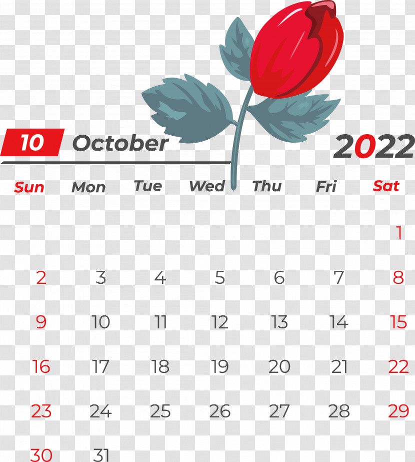 Flower Line Calendar Font Petal Transparent PNG