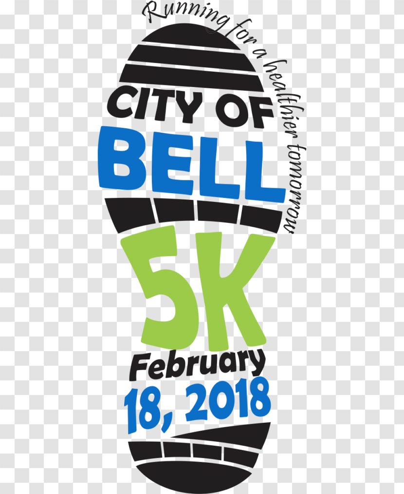 Bell Logo 5K Run Brand Font Transparent PNG