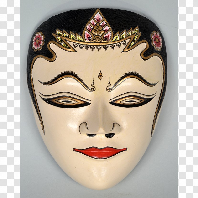 Mask Sita Hanuman Topeng Wayang - Face - God Ram Transparent PNG