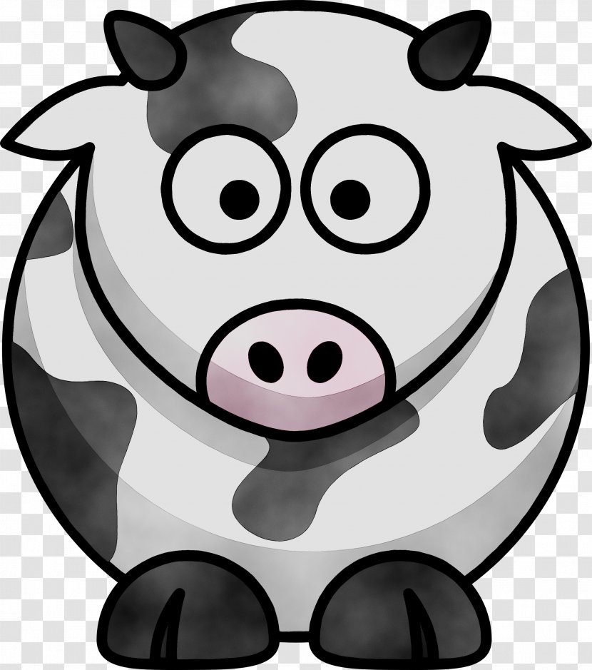 White Park Cattle Clip Art Cartoon Drawing Image - Mug - Livestock Transparent PNG