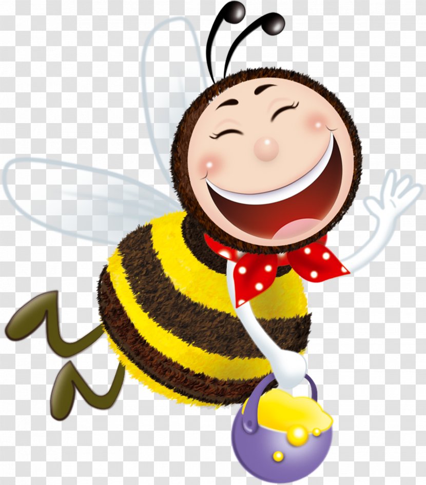 Western Honey Bee Insect Bumblebee Clip Art - Baby Toys Transparent PNG