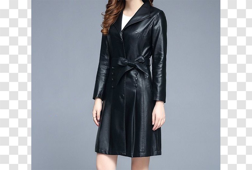 Leather Jacket Robe Dress Fashion Sleeve - Clothing Transparent PNG