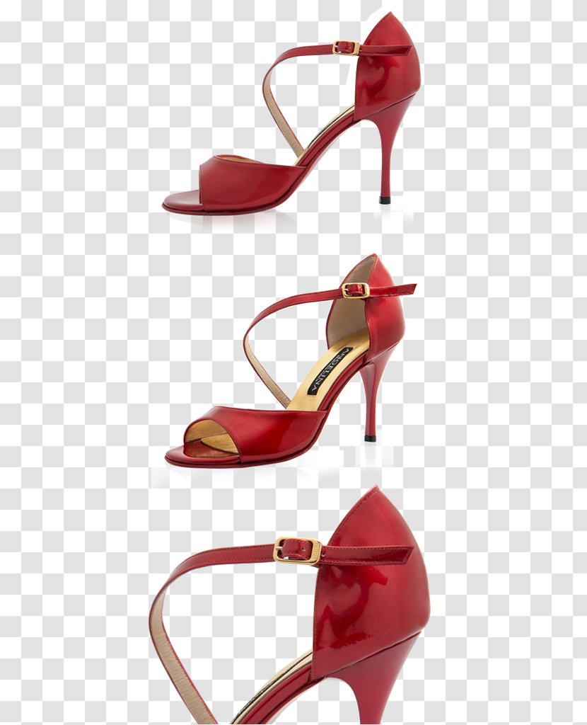 Product Design Sandal Heel Shoe - Redm - Red Transparent PNG