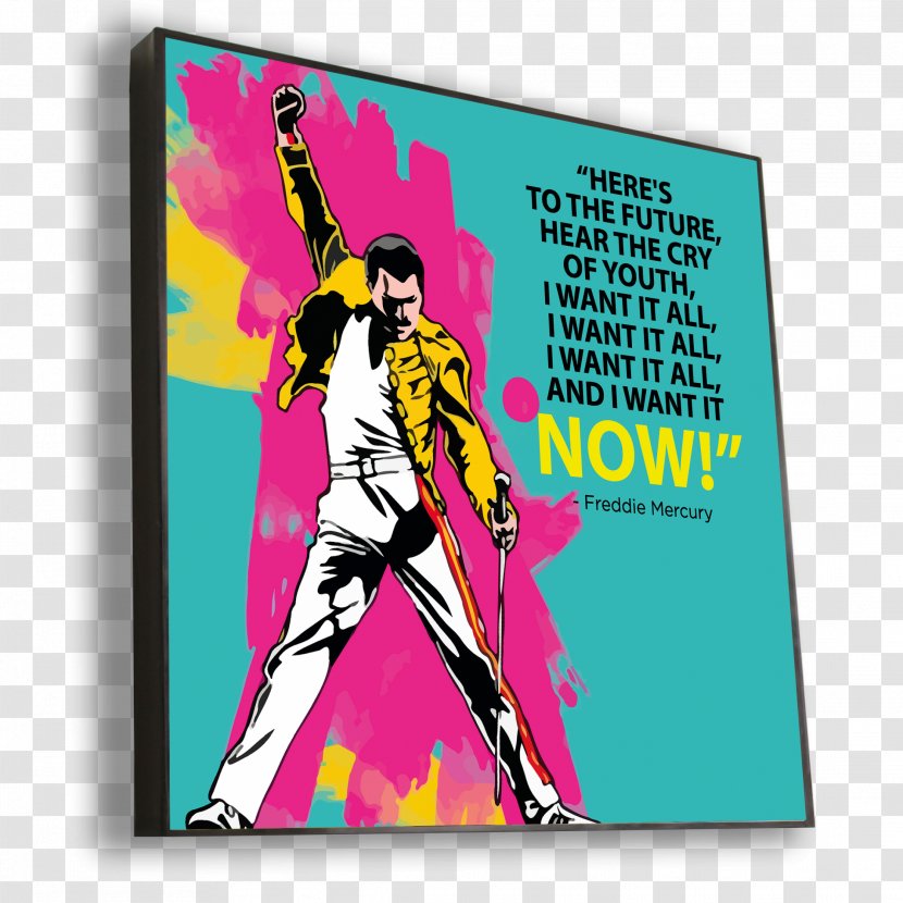 The Freddie Mercury Tribute Concert Poster Queen Art - Watercolor Transparent PNG