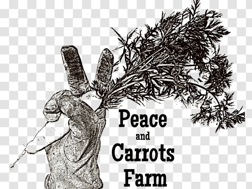 Peace And Carrots Farm Chester Human Behavior Organic Farming - Monochrome - Fictional Character Transparent PNG