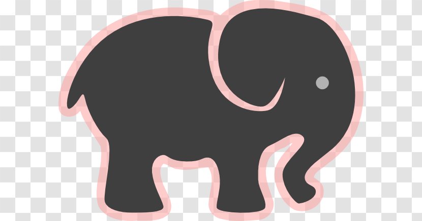 Silhouette Clip Art - Nose - Gray Elephant Cliparts Transparent PNG
