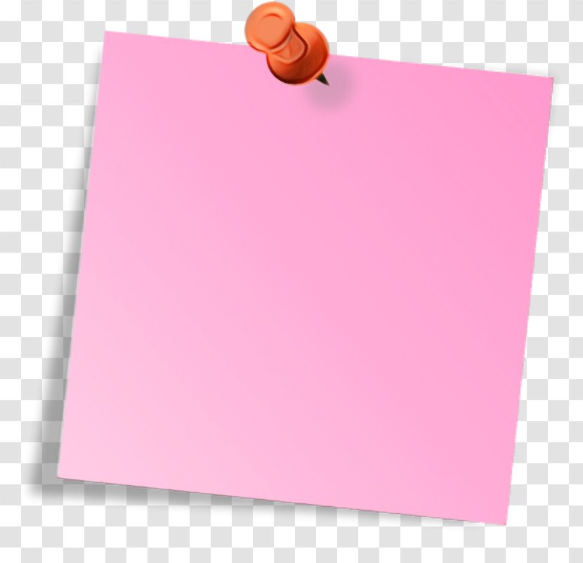 Pink Background - M - Postit Note Construction Paper Transparent PNG