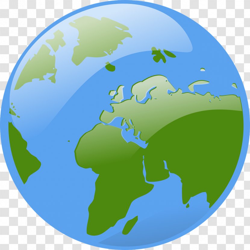 Globe World Map Earth Clip Art - Green Transparent PNG