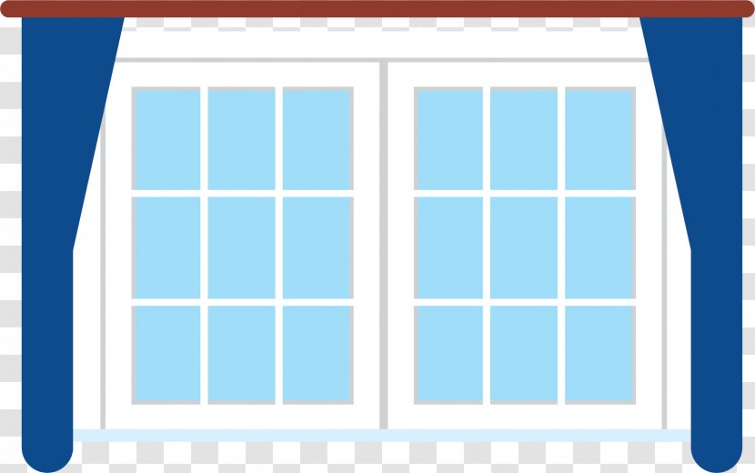 Window Glass Download - Area - Sky Blue Windows Transparent PNG