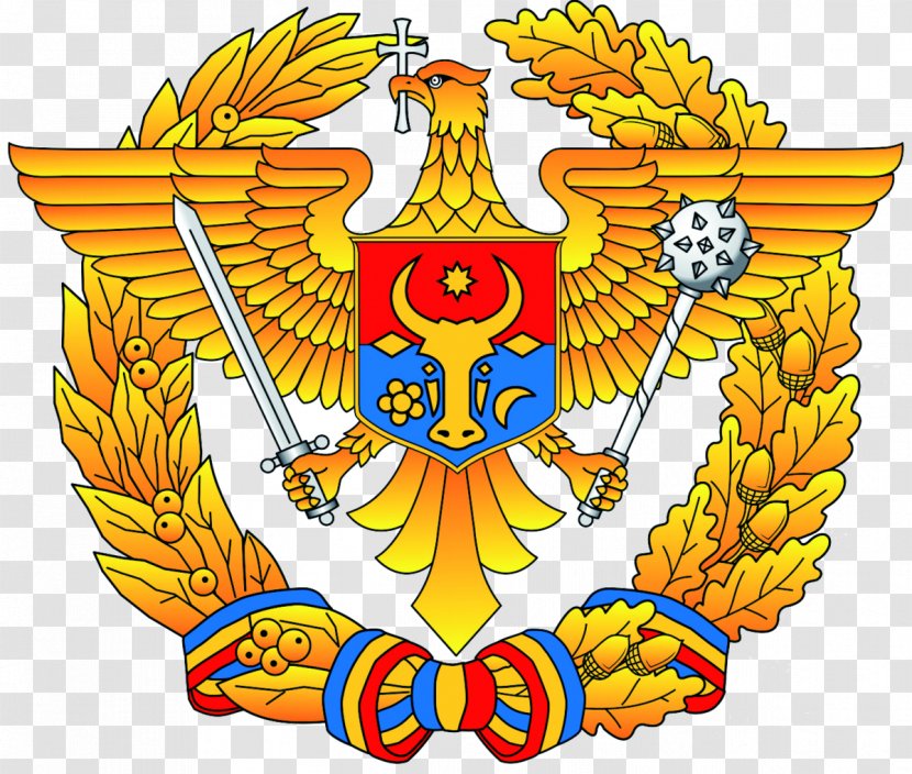 Coat Of Arms Moldova Romania Transnistria War - Ossetia - Armed Forces Transparent PNG
