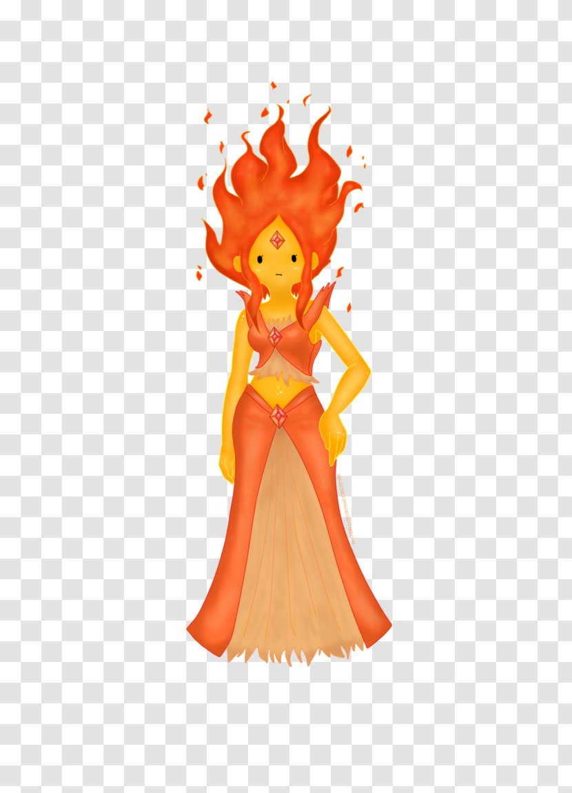 Flame Princess Finn The Human Bubblegum Drawing - Silhouette Transparent PNG