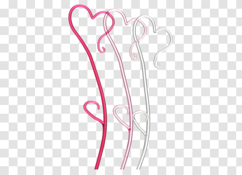 Pink M Body Jewellery Line Clip Art - Silhouette Transparent PNG