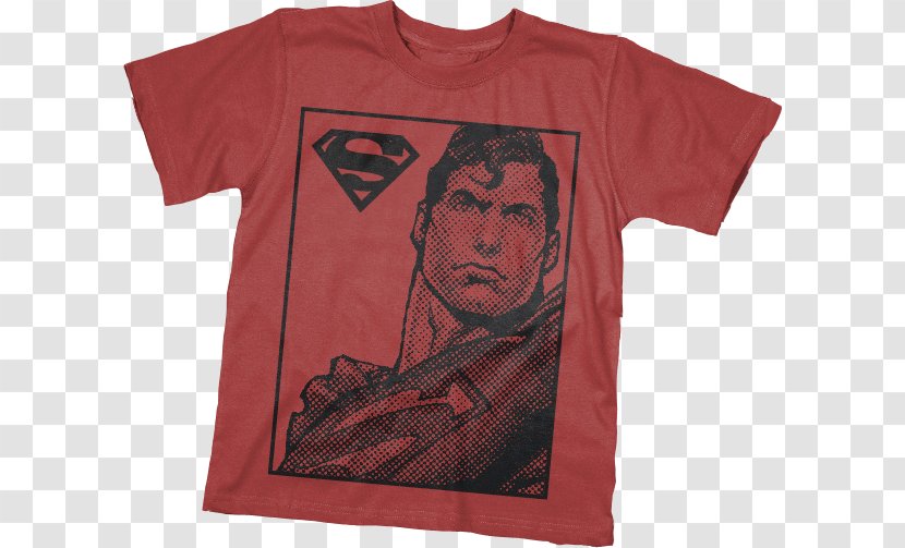 T-shirt Clothing Outerwear Sleeve - Shirt - Superman Red Scarf Transparent PNG