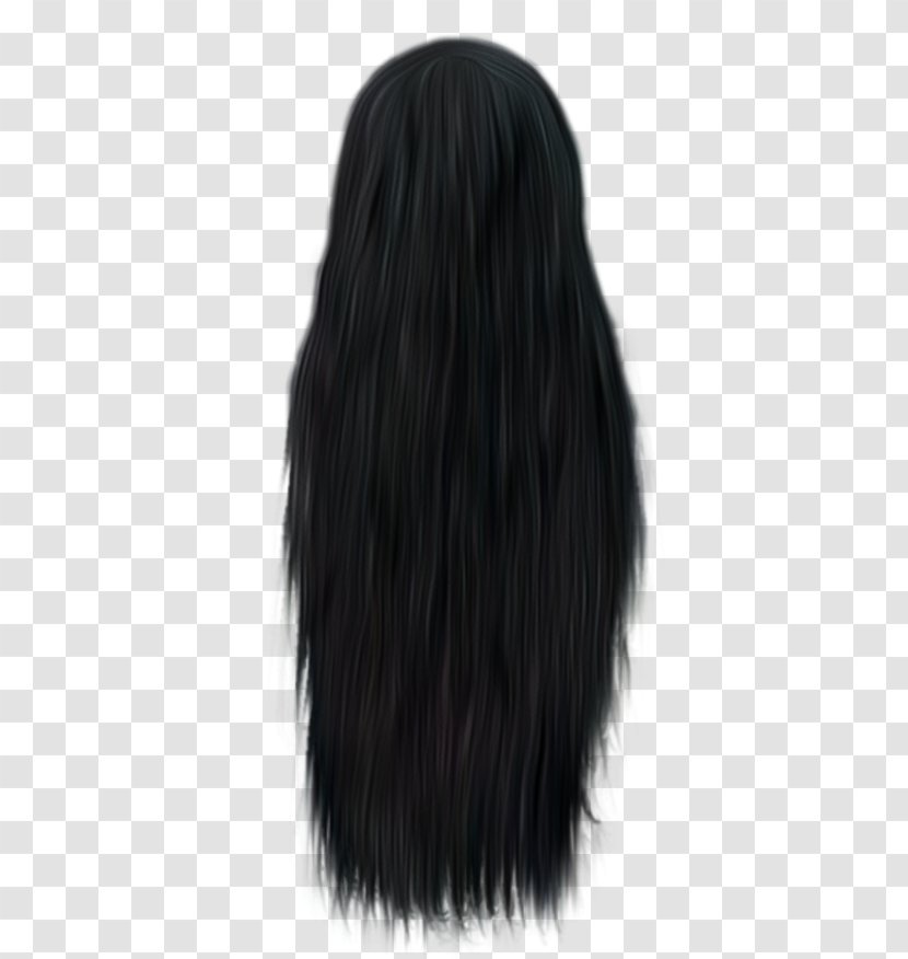 Black Hair Layered Hairstyle - Fur Transparent PNG