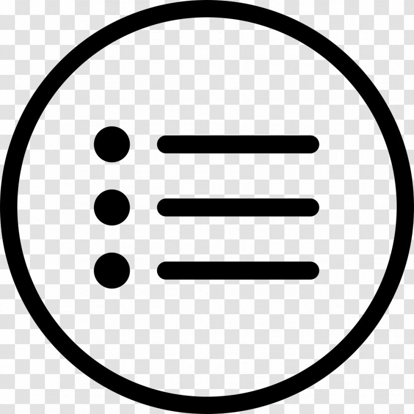 Hamburger Button Menu User Interface - Black And White Transparent PNG