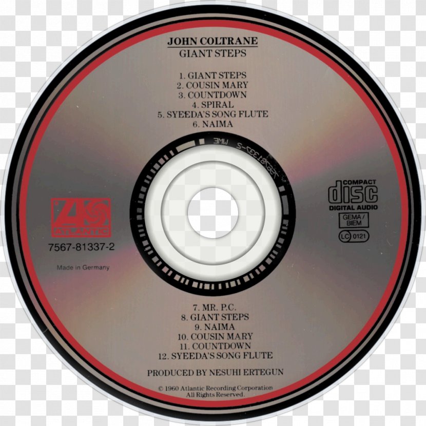 Compact Disc Giant Steps Soultrane Album Coltrane Live At Birdland - Label Transparent PNG