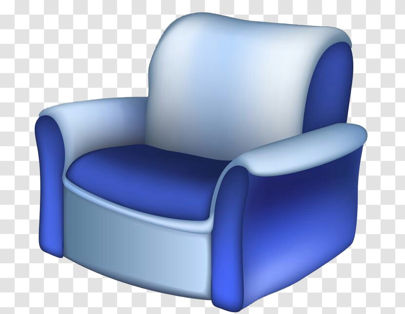 Furniture House Clip Art - Drawing - Blue Painted Sofa Transparent PNG