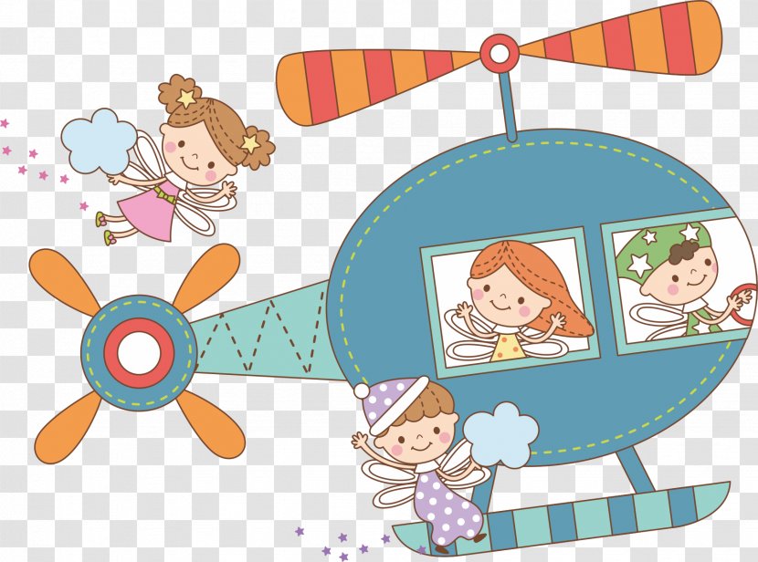 Helicopter Cartoon Illustration - Area - Open The Of Elf Transparent PNG