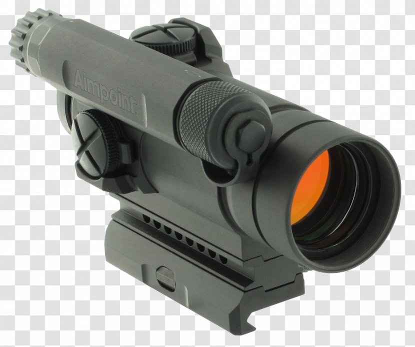 Red Dot Sight Reflector Aimpoint CompM4 AB - Firearm - Weapon Transparent PNG