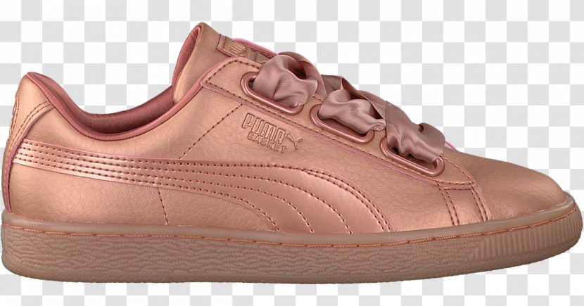 NS Checkers Sports Shoes Puma Basket Heart Patent - Outdoor Shoe - Pink For Women Transparent PNG