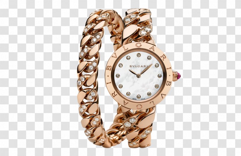 Bulgari Watch Jewellery Luxury Clock - Silver Transparent PNG