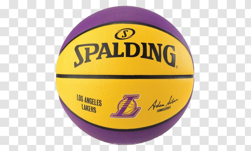 2017–18 Los Angeles Lakers Season NBA Team Sport Spalding - Basketball - Nba Transparent PNG