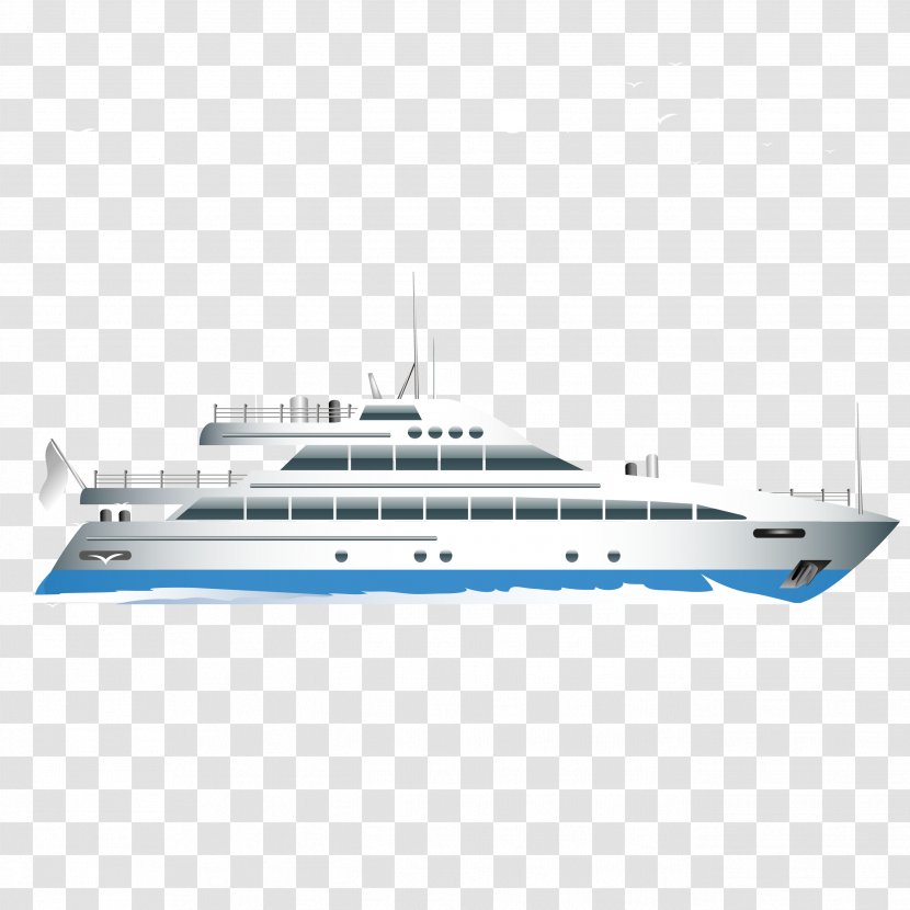 Ship Luxury Yacht - Passenger - Vector Exquisite Transparent PNG