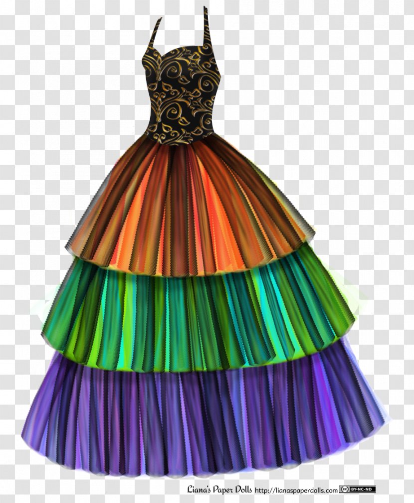 Dress Ball Gown Clothing Drawing - Color - Dresses Transparent PNG