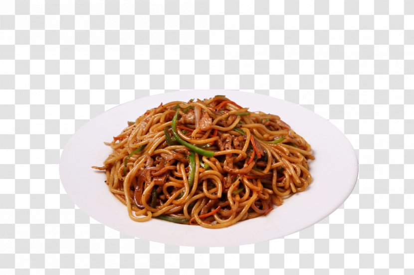Chow Mein Yakisoba Fried Noodles Chinese Spaghetti Alla Puttanesca - Black Pepper Beef Transparent PNG