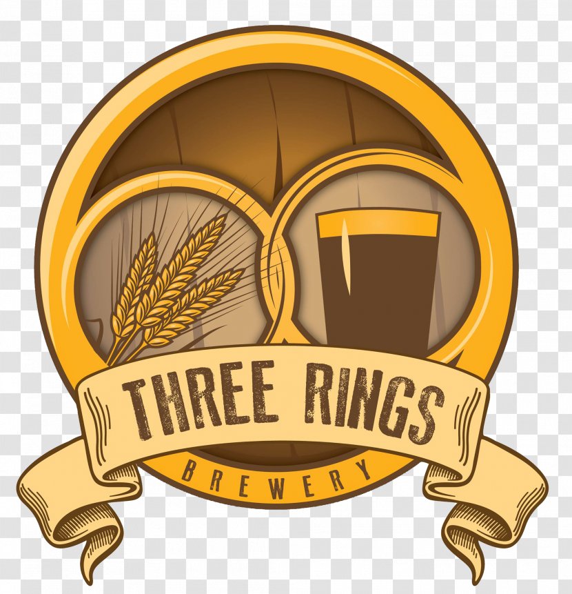 Three Rings Brewery Beer Brewing Grains & Malts City Company - Brand Transparent PNG