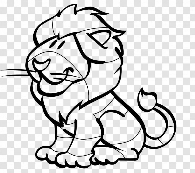 Lion Simba Black And White Drawing Coloring Book - Frame Transparent PNG