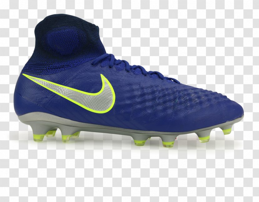 Football Boot Cleat Blue Shoe Nike Hypervenom - Soccer Ball Transparent PNG