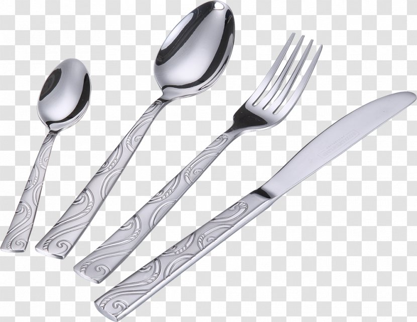 Fork Knife Spoon Cutlery Stainless Steel Transparent PNG
