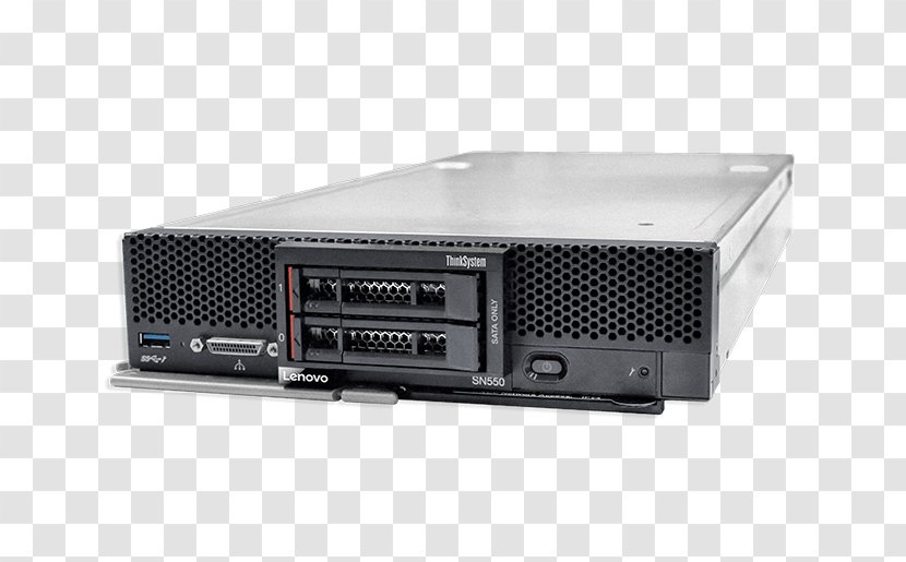 Dell Computer Servers Lenovo ThinkSystem SN550 7X16 Blade Server - Electronics Accessory - Rack Transparent PNG