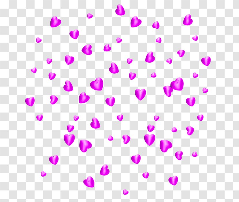 Pink Purple Violet Magenta Heart - Petal Transparent PNG