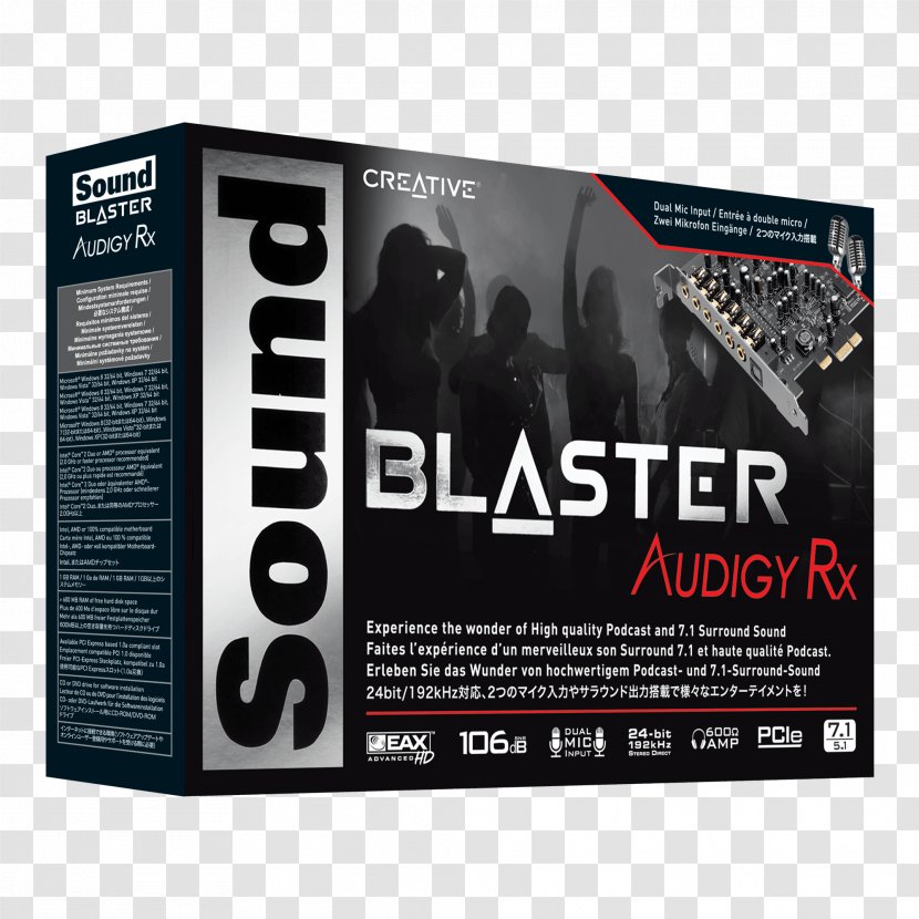 Sound Blaster Audigy X-Fi Cards & Audio Adapters Creative Labs Transparent PNG