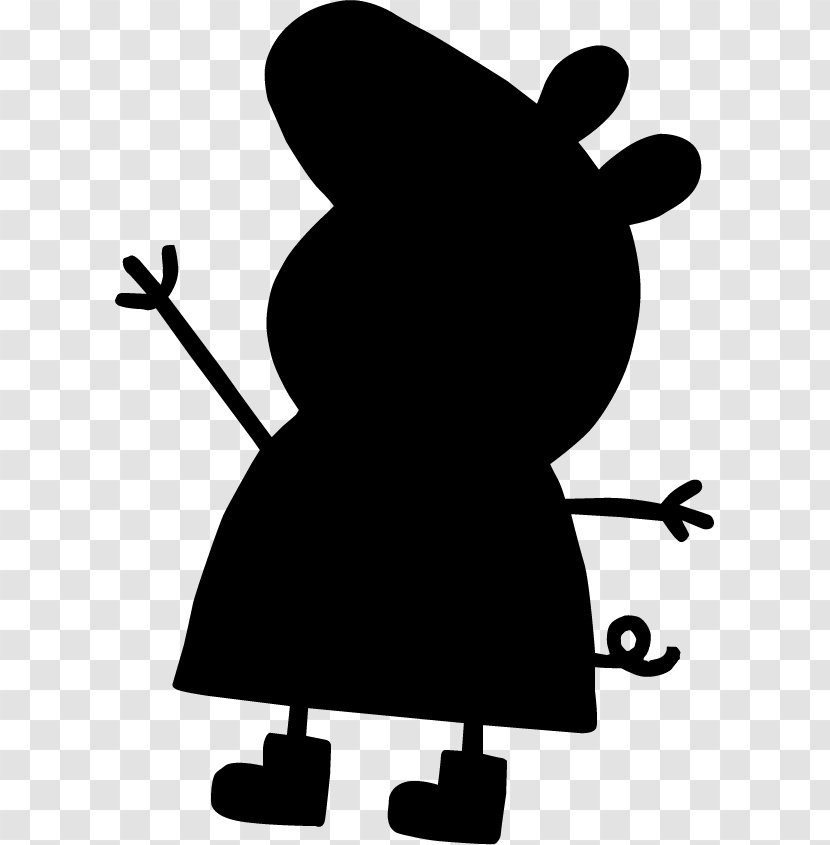 Clip Art Character Cartoon Silhouette Fiction - Blackandwhite - Black M Transparent PNG