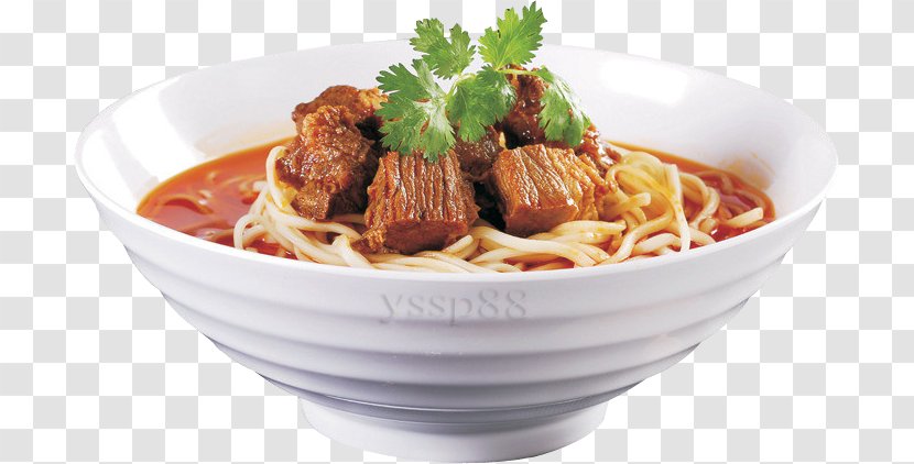 Beef Noodle Soup Ramen Street Food Chinese Cuisine Instant - Meat Transparent PNG