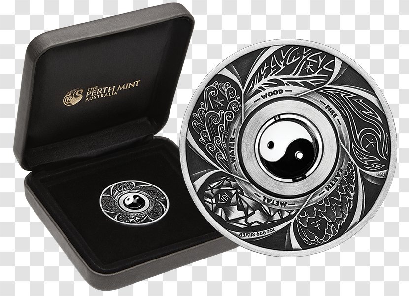 Perth Mint Silver Coin Yin And Yang Ounce - Rotate Transparent PNG